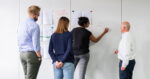 Engineers planning structure