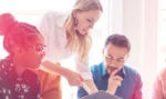 Group of workers optimize diversity and inclusion metrics using data visualization
