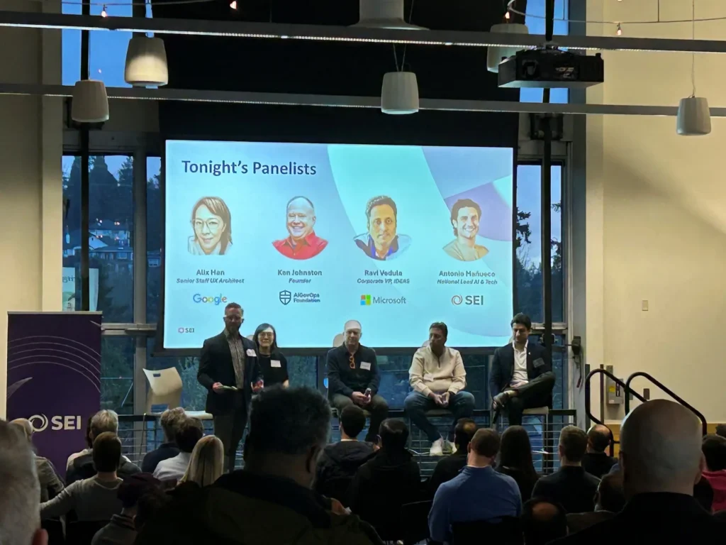Panelists at the Event "From Hype to ROI: What's Actually Working in Enterprise AI"